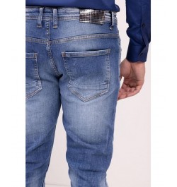 Men's Modern Sanded Denim Jeans Blue $51.00 Jeans