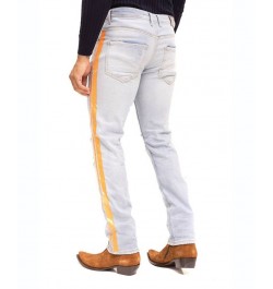 Men's Modern Splattered Stripe Jeans $59.70 Jeans