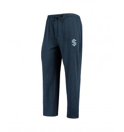 Men's Gray, Deep Sea Blue Seattle Kraken Meter Long Sleeve T-shirt and Pants Set $30.73 Pajama