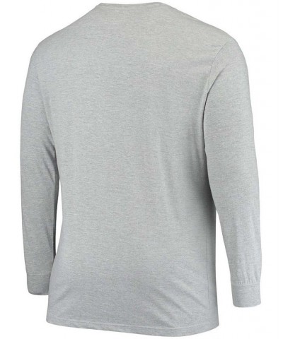 Men's Big and Tall Heathered Gray Cincinnati Bengals Practice Long Sleeve T-shirt $22.39 T-Shirts