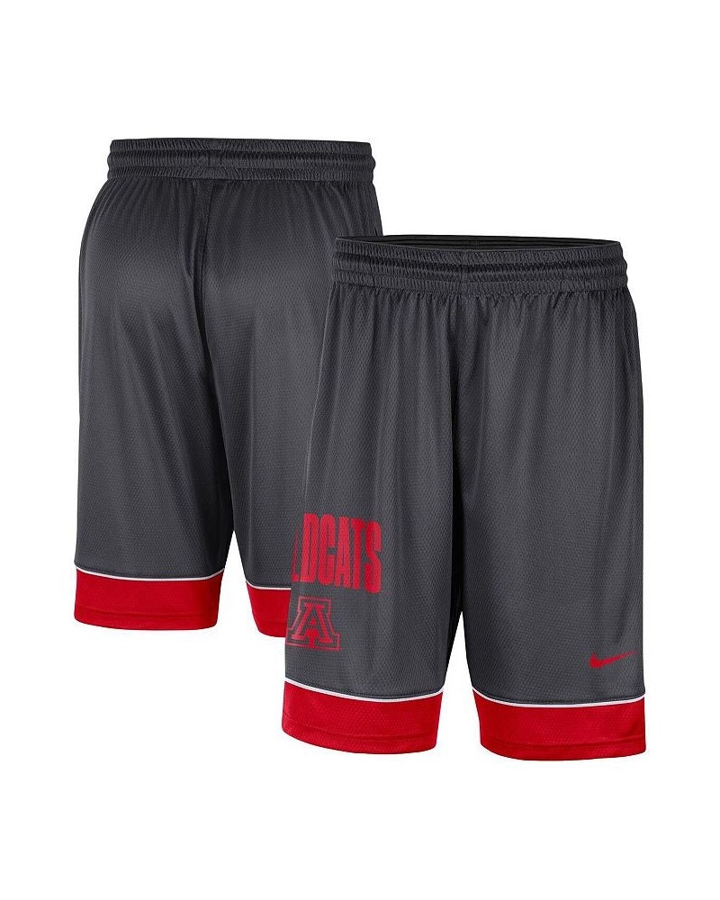 Men's Charcoal, Red Arizona Wildcats Fast Break Shorts $20.25 Shorts