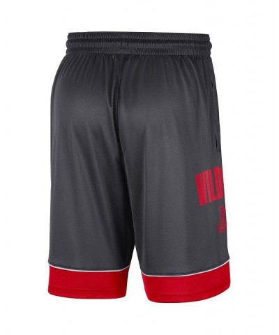 Men's Charcoal, Red Arizona Wildcats Fast Break Shorts $20.25 Shorts