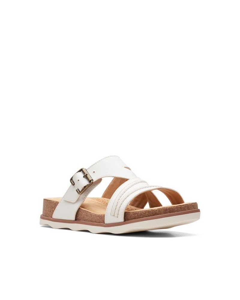 Women's Collection Brynn Hope Flat Sandals White $49.00 Shoes