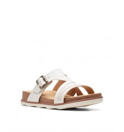 Women's Collection Brynn Hope Flat Sandals White $49.00 Shoes