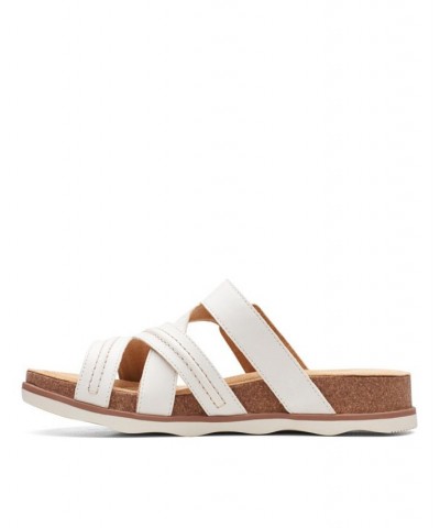 Women's Collection Brynn Hope Flat Sandals White $49.00 Shoes