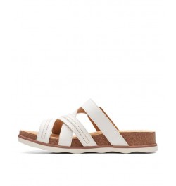 Women's Collection Brynn Hope Flat Sandals White $49.00 Shoes