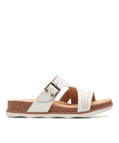 Women's Collection Brynn Hope Flat Sandals White $49.00 Shoes