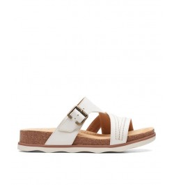 Women's Collection Brynn Hope Flat Sandals White $49.00 Shoes