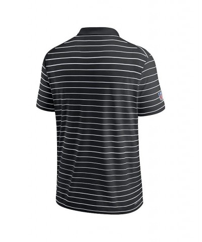 Men's Black San Francisco 49ers Sideline Lock Up Victory Performance Polo Shirt $34.40 Polo Shirts