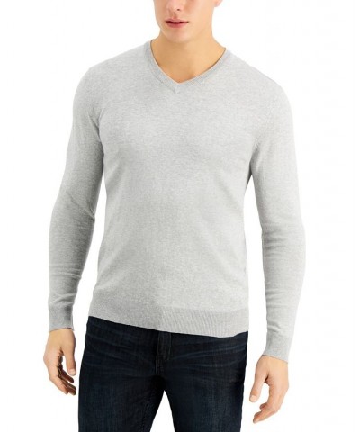 Men's Solid V-Neck Cotton Sweater PD01 $16.49 Sweaters