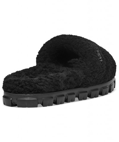 Cozetta Curly Slip-On Sandals Black $38.50 Shoes