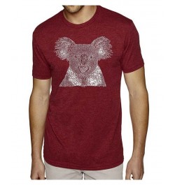 Men's Premium Word Art T-shirt - Koala Red $18.00 T-Shirts