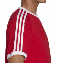 Men's Adicolor Classics Slim-Fit 3-Stripes T-Shirt Red $22.05 T-Shirts