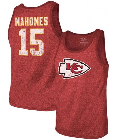 Men's Patrick Mahomes Red Kansas City Chiefs Name Number Tri-Blend Tank Top $24.84 T-Shirts