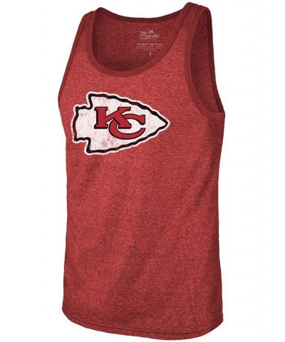 Men's Patrick Mahomes Red Kansas City Chiefs Name Number Tri-Blend Tank Top $24.84 T-Shirts