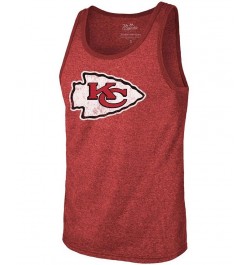 Men's Patrick Mahomes Red Kansas City Chiefs Name Number Tri-Blend Tank Top $24.84 T-Shirts