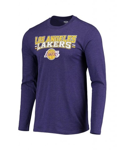 Men's Purple, Black Los Angeles Lakers Long Sleeve T-shirt and Pants Sleep Set $22.55 Pajama