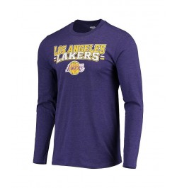 Men's Purple, Black Los Angeles Lakers Long Sleeve T-shirt and Pants Sleep Set $22.55 Pajama