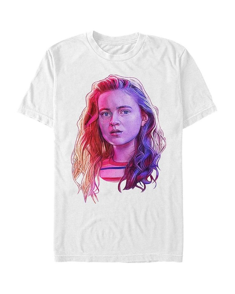 Men's Stranger Things Max Big Face Short Sleeve T-shirt White $19.59 T-Shirts