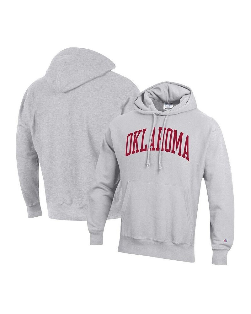 Men's Heathered Gray Oklahoma Sooners Big and Tall Reverse Weave Fleece Pullover Hoodie Sweatshirt $41.40 Sweatshirt