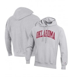 Men's Heathered Gray Oklahoma Sooners Big and Tall Reverse Weave Fleece Pullover Hoodie Sweatshirt $41.40 Sweatshirt