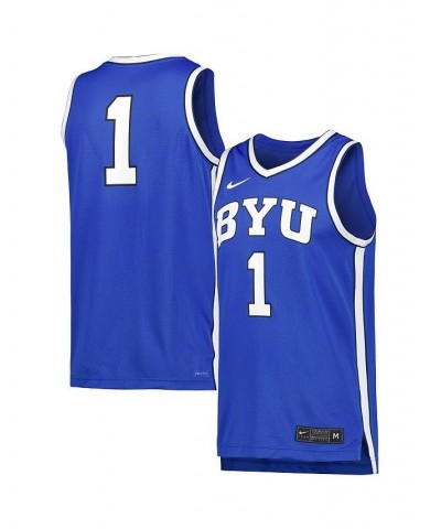 Men's Royal BYU Cougars Replica Basketball Jersey $43.20 Jersey