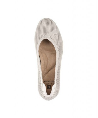 Women's Selena Hidden Wedge Flats Tan/Beige $47.17 Shoes