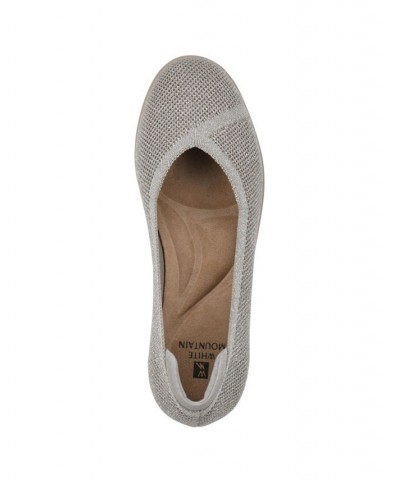 Women's Selena Hidden Wedge Flats Tan/Beige $47.17 Shoes