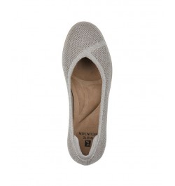 Women's Selena Hidden Wedge Flats Tan/Beige $47.17 Shoes