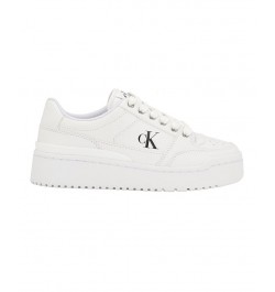 Women's Alondra Casual Platform Lace-up Sneakers White $53.46 Shoes