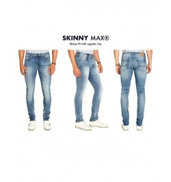 Men's Skinny Max Stretch Jeans Blue $35.11 Jeans