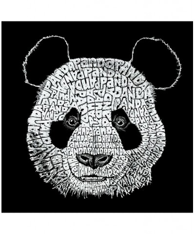 Mens Word Art T-Shirt - Panda Head Black $25.19 T-Shirts