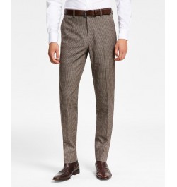 Men's Skinny-Fit Check Suit Separates Red $40.79 Suits