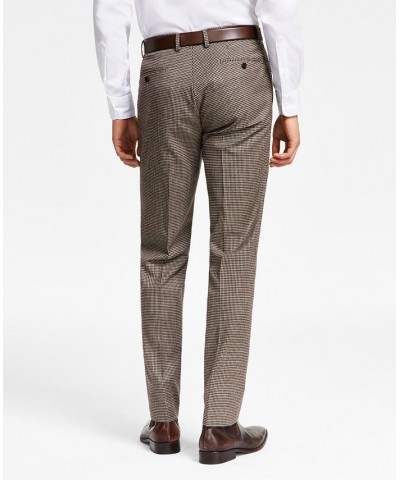 Men's Skinny-Fit Check Suit Separates Red $40.79 Suits