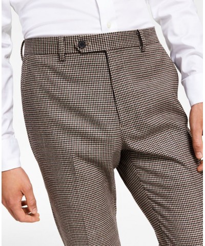 Men's Skinny-Fit Check Suit Separates Red $40.79 Suits