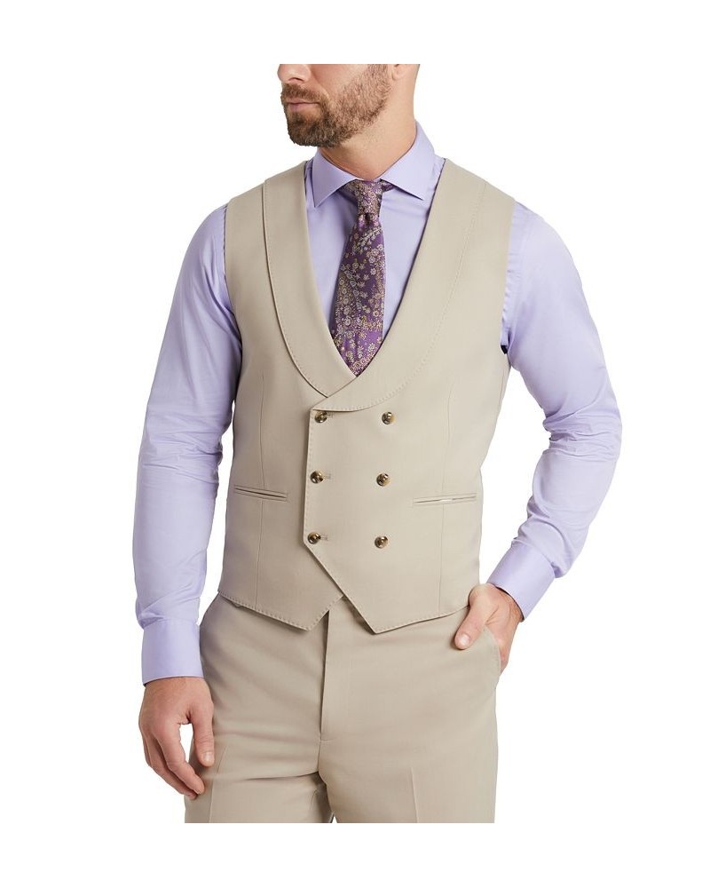 Men's Classic-Fit Tan Suit Vest Tan/Beige $23.50 Suits