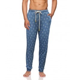 Men's Fun All Over Print Lickys and Solid Jogger Pants, Pack of 2 Blue $29.50 Pajama