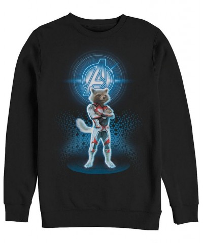 Marvel Men's Avengers End Game Rocket Armor Suit, Crewneck Fleece Black $25.85 Sweatshirt