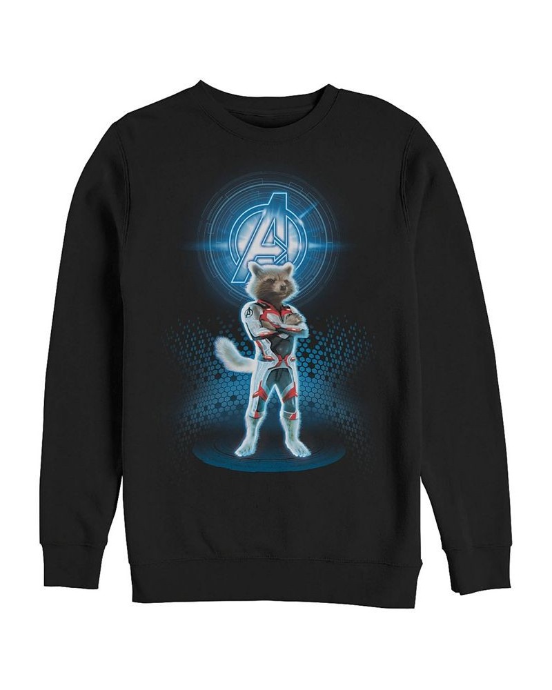 Marvel Men's Avengers End Game Rocket Armor Suit, Crewneck Fleece Black $25.85 Sweatshirt