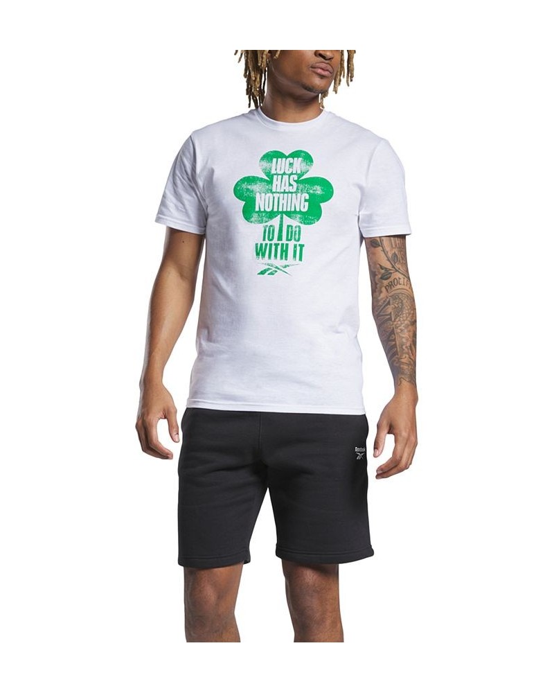 Men's Shamrock Graphic Short-Sleeve T-Shirt White $11.00 T-Shirts