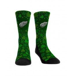 Men's and Women's Socks Detroit Red Wings St. Patty's Day Shamrock Crew Socks $17.69 Socks