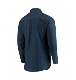 Men's Denim Edmonton Oilers Outlook Long Sleeve Button-Up Shirt $29.69 Shirts