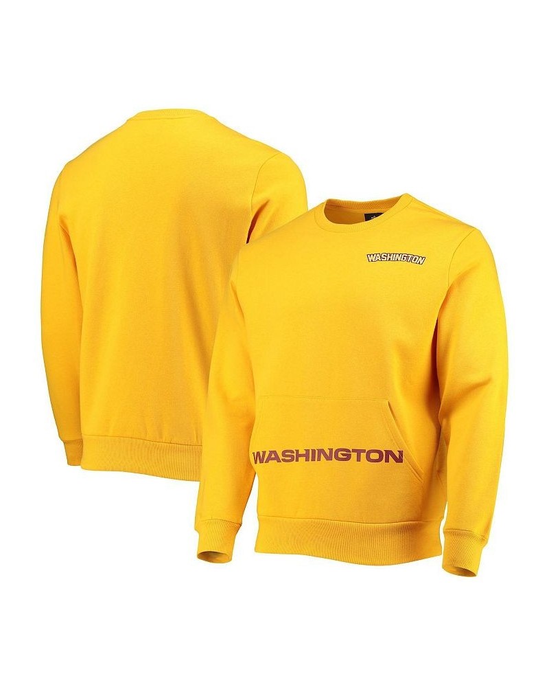 Men's Gold Washington Football Team Pocket Pullover Sweater $38.24 Sweaters