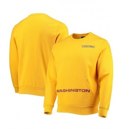 Men's Gold Washington Football Team Pocket Pullover Sweater $38.24 Sweaters