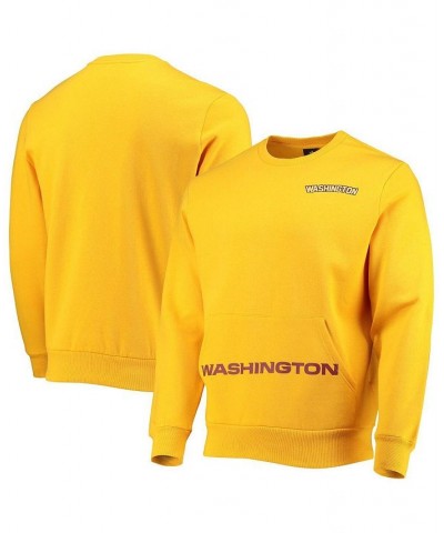 Men's Gold Washington Football Team Pocket Pullover Sweater $38.24 Sweaters