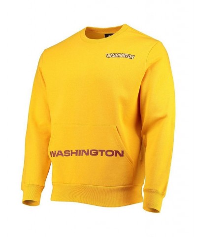 Men's Gold Washington Football Team Pocket Pullover Sweater $38.24 Sweaters