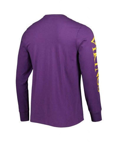 Men's Purple Minnesota Vikings Franklin Long Sleeve T-shirt $25.30 T-Shirts