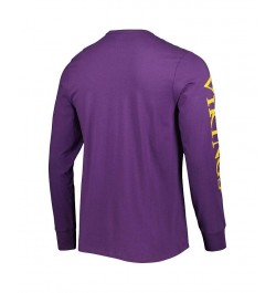 Men's Purple Minnesota Vikings Franklin Long Sleeve T-shirt $25.30 T-Shirts