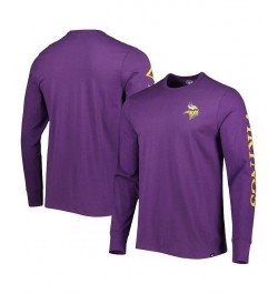 Men's Purple Minnesota Vikings Franklin Long Sleeve T-shirt $25.30 T-Shirts