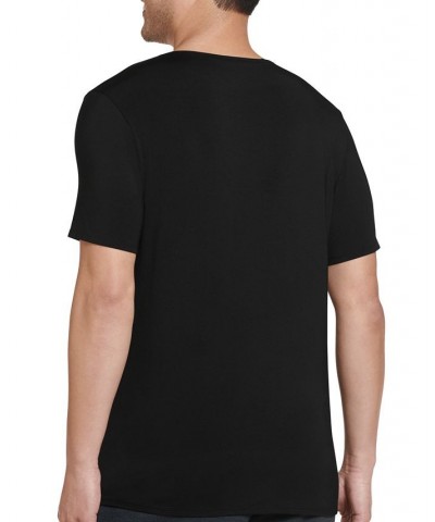 Men's Active Ultra Soft V-Neck T-Shirt Black $10.17 Undershirt